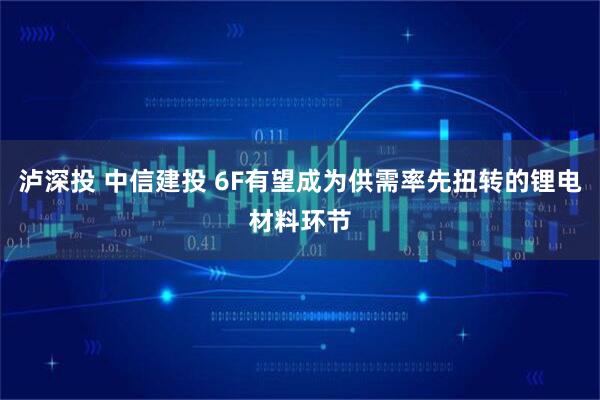 泸深投 中信建投 6F有望成为供需率先扭转的锂电材料环节